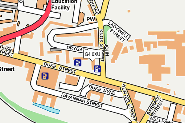 G4 0XU map - OS OpenMap – Local (Ordnance Survey)