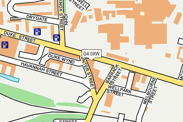 G4 0XW map - OS OpenMap – Local (Ordnance Survey)