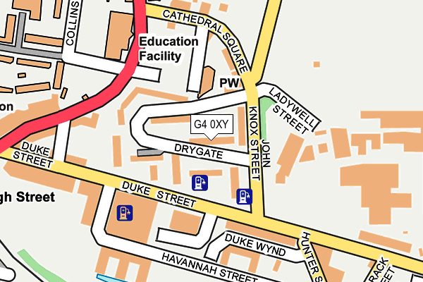G4 0XY map - OS OpenMap – Local (Ordnance Survey)