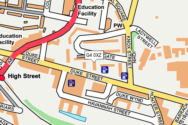 G4 0XZ map - OS OpenMap – Local (Ordnance Survey)