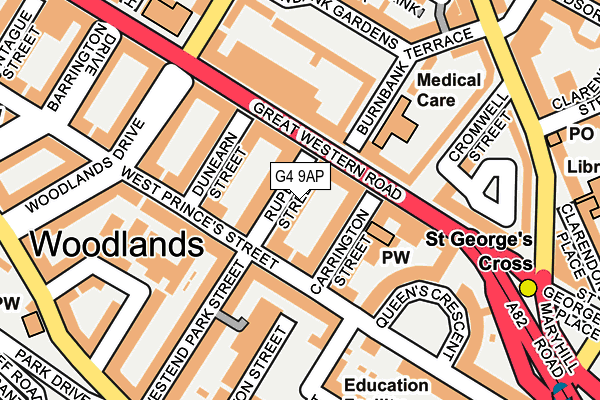 G4 9AP map - OS OpenMap – Local (Ordnance Survey)