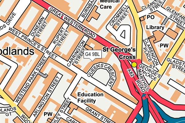 G4 9BL map - OS OpenMap – Local (Ordnance Survey)