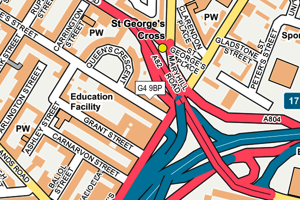 G4 9BP map - OS OpenMap – Local (Ordnance Survey)
