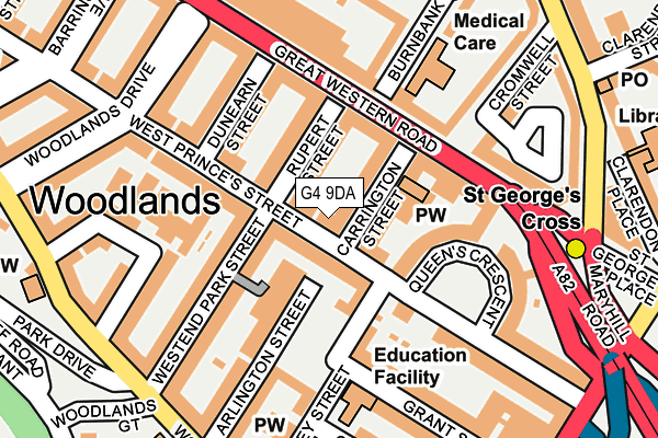 G4 9DA map - OS OpenMap – Local (Ordnance Survey)