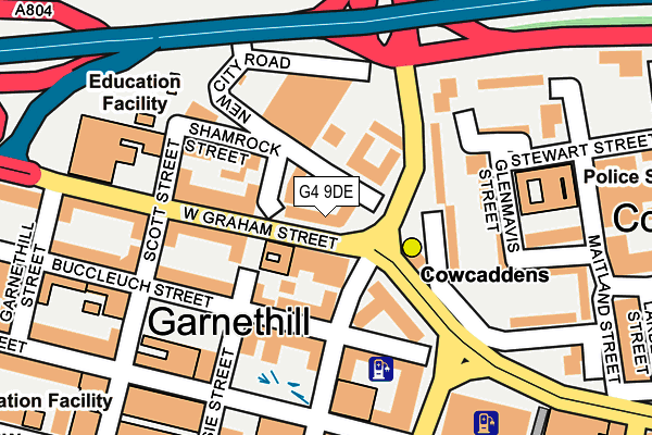 G4 9DE map - OS OpenMap – Local (Ordnance Survey)