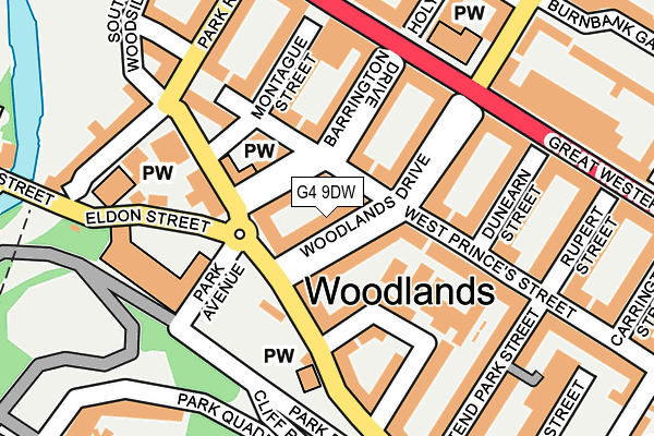 G4 9DW map - OS OpenMap – Local (Ordnance Survey)