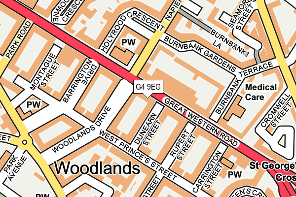 G4 9EG map - OS OpenMap – Local (Ordnance Survey)