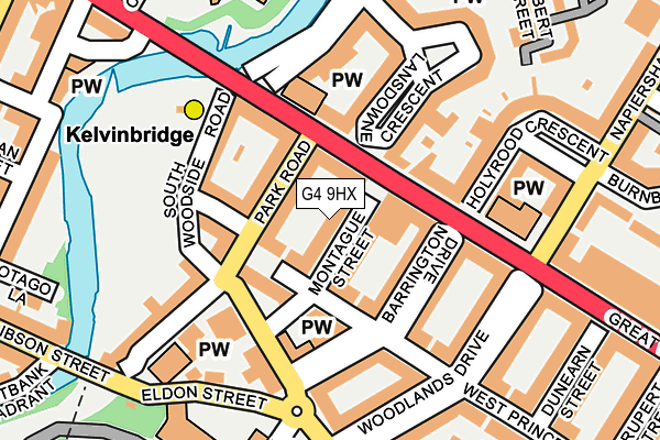G4 9HX map - OS OpenMap – Local (Ordnance Survey)