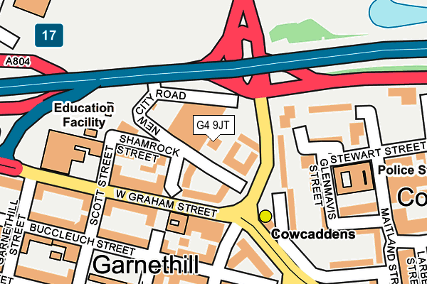 G4 9JT map - OS OpenMap – Local (Ordnance Survey)