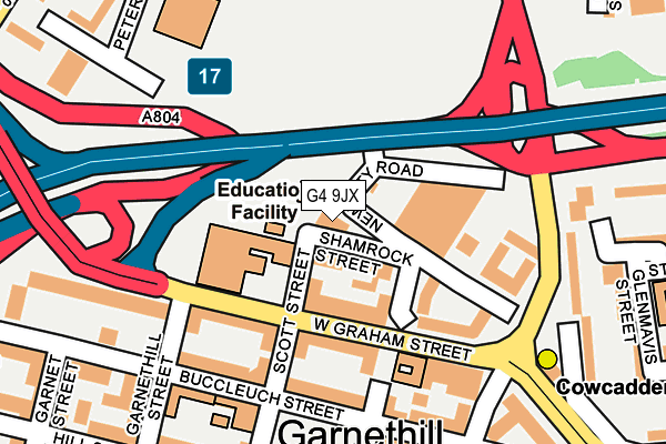G4 9JX map - OS OpenMap – Local (Ordnance Survey)