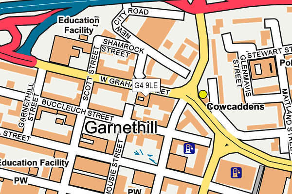 G4 9LE map - OS OpenMap – Local (Ordnance Survey)