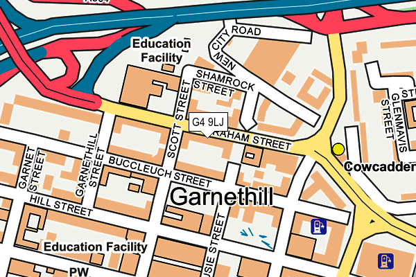 G4 9LJ map - OS OpenMap – Local (Ordnance Survey)