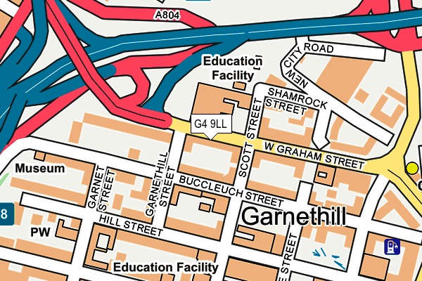 G4 9LL map - OS OpenMap – Local (Ordnance Survey)
