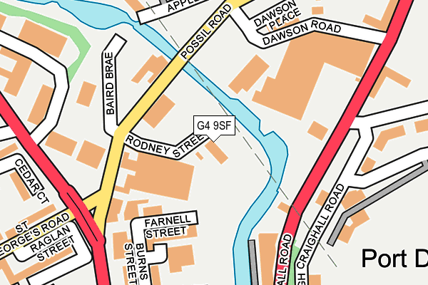 G4 9SF map - OS OpenMap – Local (Ordnance Survey)