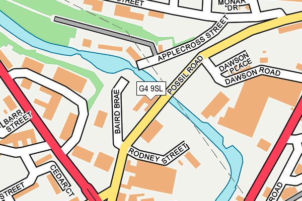 G4 9SL map - OS OpenMap – Local (Ordnance Survey)