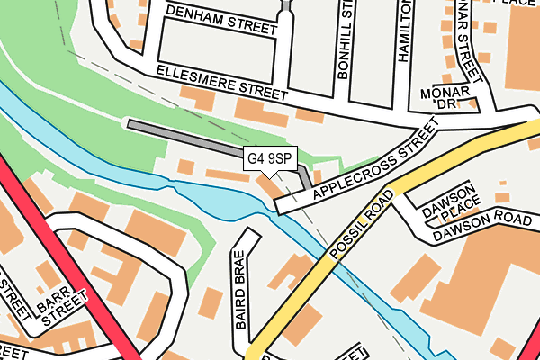 G4 9SP map - OS OpenMap – Local (Ordnance Survey)