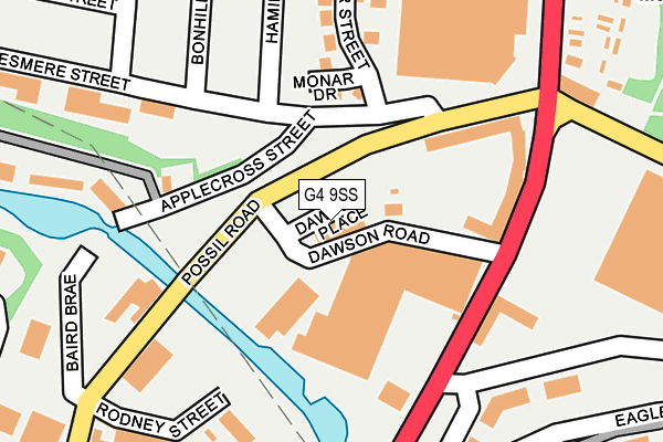 G4 9SS map - OS OpenMap – Local (Ordnance Survey)
