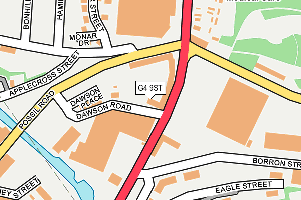 G4 9ST map - OS OpenMap – Local (Ordnance Survey)