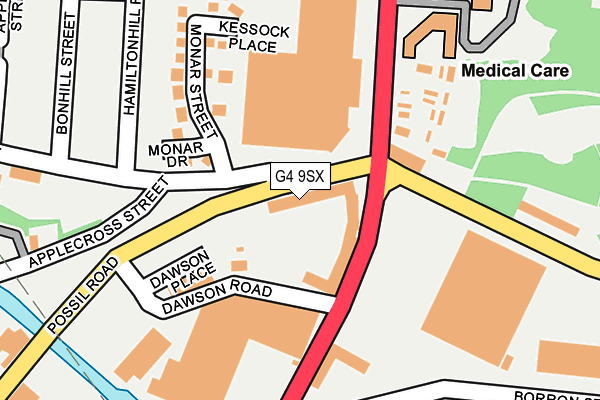 G4 9SX map - OS OpenMap – Local (Ordnance Survey)