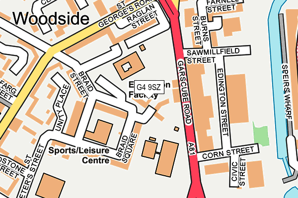 G4 9SZ map - OS OpenMap – Local (Ordnance Survey)