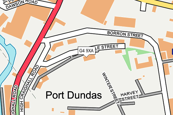 G4 9XA map - OS OpenMap – Local (Ordnance Survey)