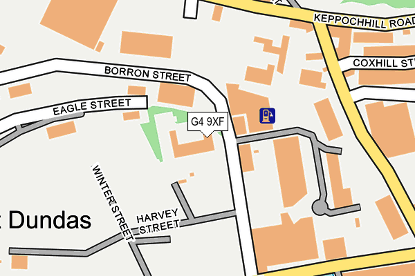 G4 9XF map - OS OpenMap – Local (Ordnance Survey)