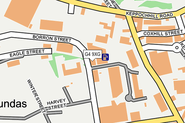 G4 9XG map - OS OpenMap – Local (Ordnance Survey)