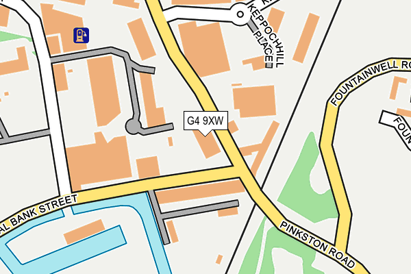 G4 9XW map - OS OpenMap – Local (Ordnance Survey)