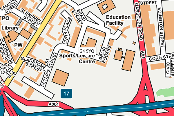 G4 9YQ map - OS OpenMap – Local (Ordnance Survey)