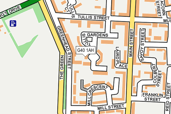 G40 1AH map - OS OpenMap – Local (Ordnance Survey)