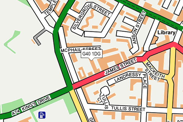 G40 1DG map - OS OpenMap – Local (Ordnance Survey)