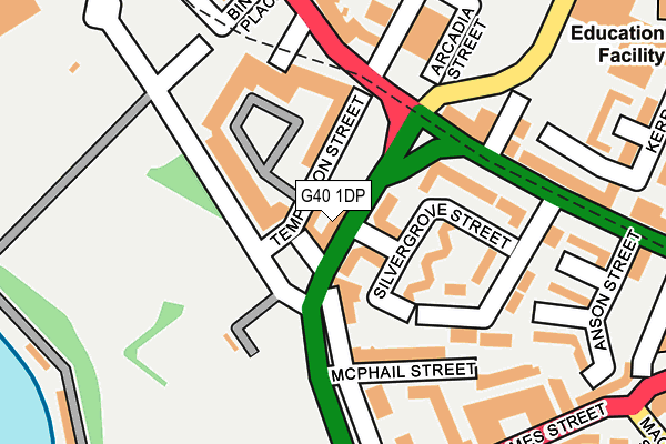 G40 1DP map - OS OpenMap – Local (Ordnance Survey)