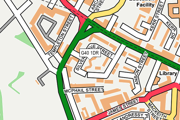 G40 1DR map - OS OpenMap – Local (Ordnance Survey)