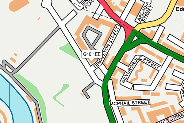 G40 1EE map - OS OpenMap – Local (Ordnance Survey)