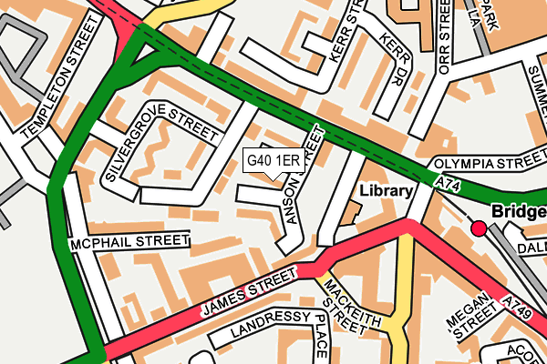 G40 1ER map - OS OpenMap – Local (Ordnance Survey)