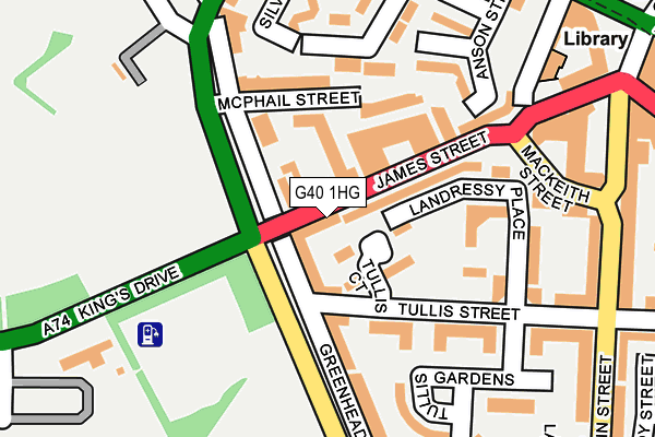 G40 1HG map - OS OpenMap – Local (Ordnance Survey)