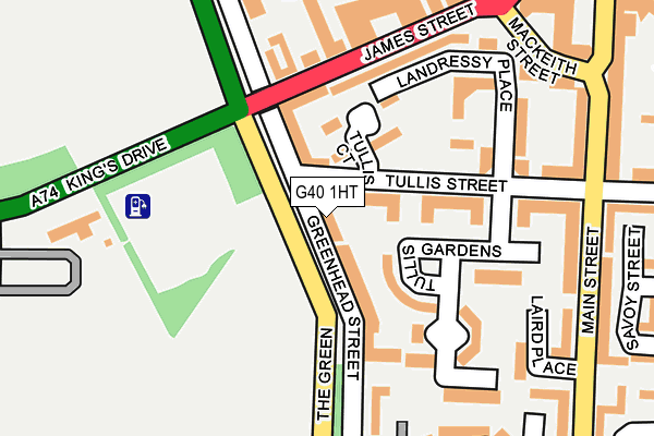 G40 1HT map - OS OpenMap – Local (Ordnance Survey)