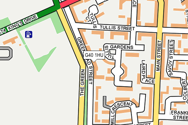 G40 1HU map - OS OpenMap – Local (Ordnance Survey)