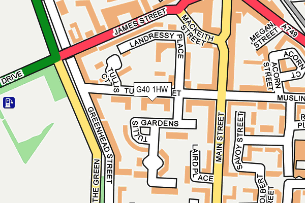 G40 1HW map - OS OpenMap – Local (Ordnance Survey)