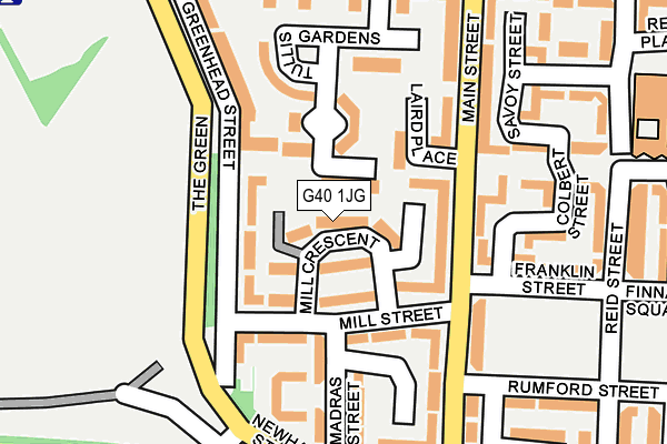 G40 1JG map - OS OpenMap – Local (Ordnance Survey)