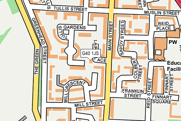 G40 1JS map - OS OpenMap – Local (Ordnance Survey)