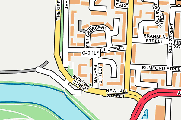 G40 1LF map - OS OpenMap – Local (Ordnance Survey)