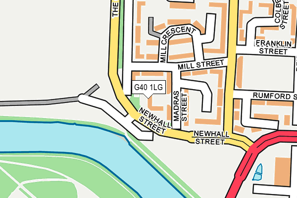 G40 1LG map - OS OpenMap – Local (Ordnance Survey)