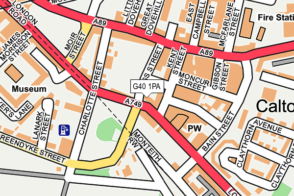 G40 1PA map - OS OpenMap – Local (Ordnance Survey)