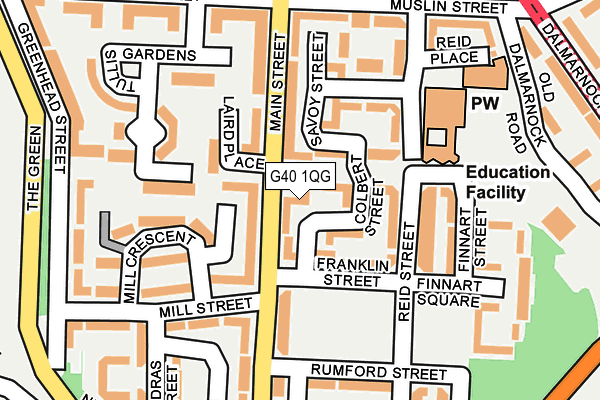 G40 1QG map - OS OpenMap – Local (Ordnance Survey)