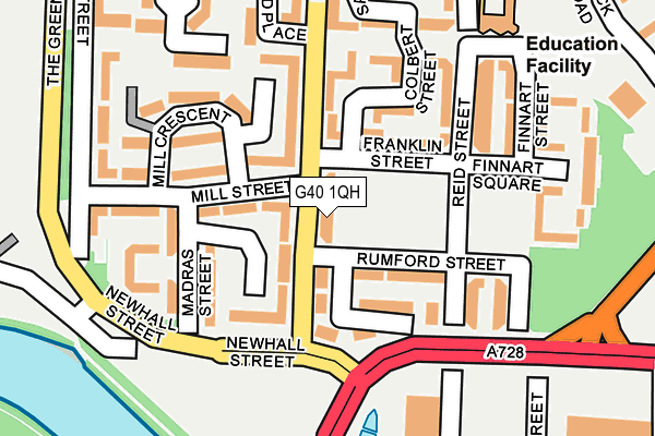 G40 1QH map - OS OpenMap – Local (Ordnance Survey)