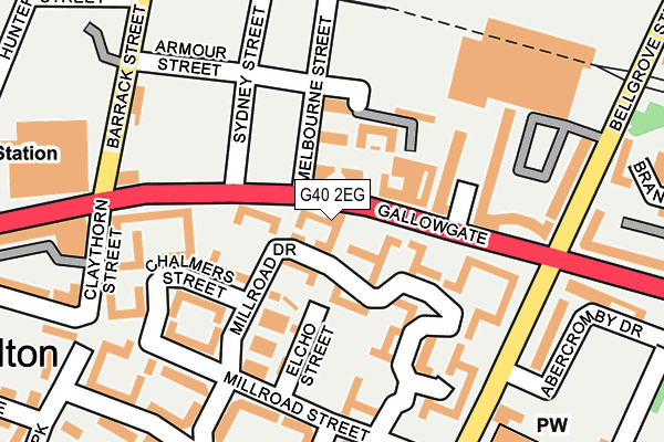 G40 2EG map - OS OpenMap – Local (Ordnance Survey)
