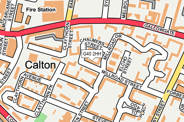 G40 2HH map - OS OpenMap – Local (Ordnance Survey)