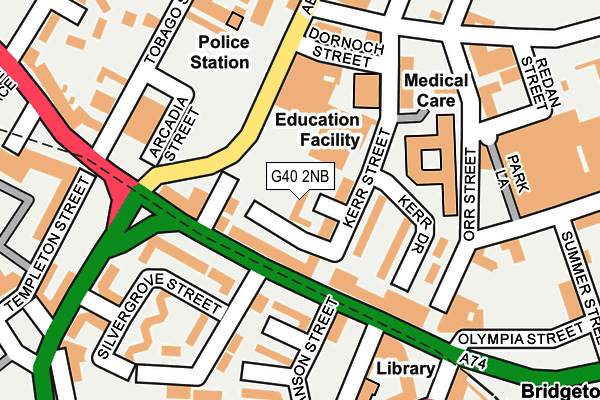 G40 2NB map - OS OpenMap – Local (Ordnance Survey)