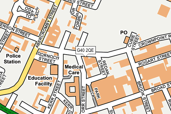 G40 2QE map - OS OpenMap – Local (Ordnance Survey)